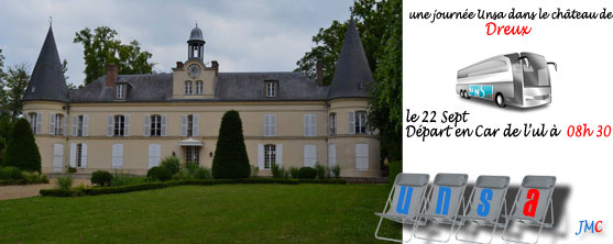 journée unsa au château de Dreux