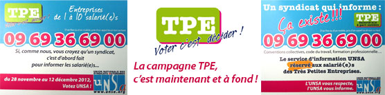 campagne TPE unsa 2012