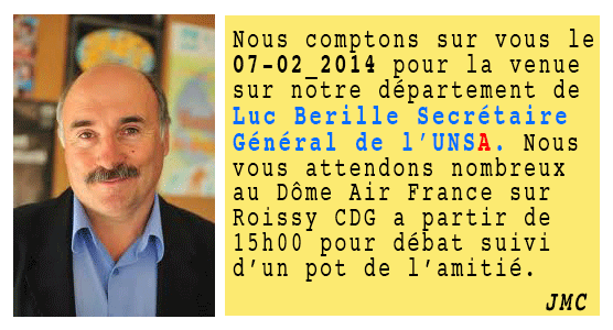 Une rencontre avec Luc Berille Secrétaire Général de l'UNSA