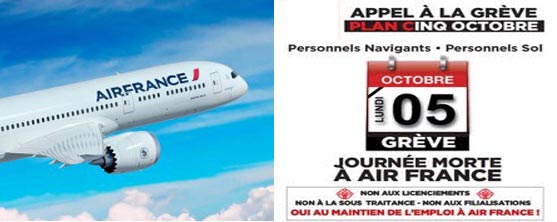Appel à la grève le 05 oct 2015 perform Air France greve air_france_05oct2015