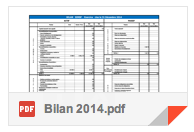 bilan 2014 Comptes du syndicats